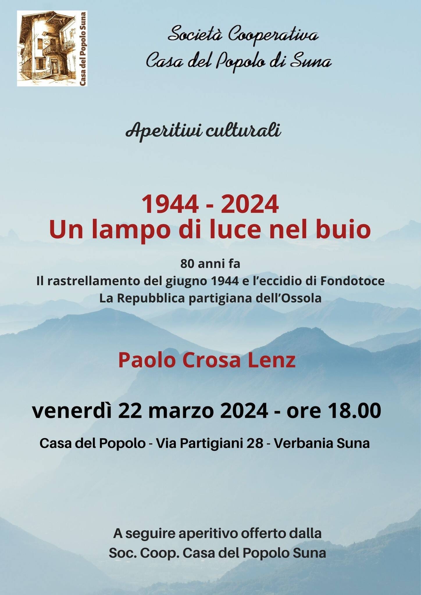 Immagine: 1944-2024 Un lampo di luce nel buio