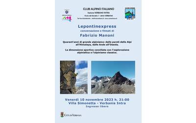 Immagine: 2023.11.10-cai-verbano-lepontinexpress-serata-fabrizio-manoni-locandina_page-0001