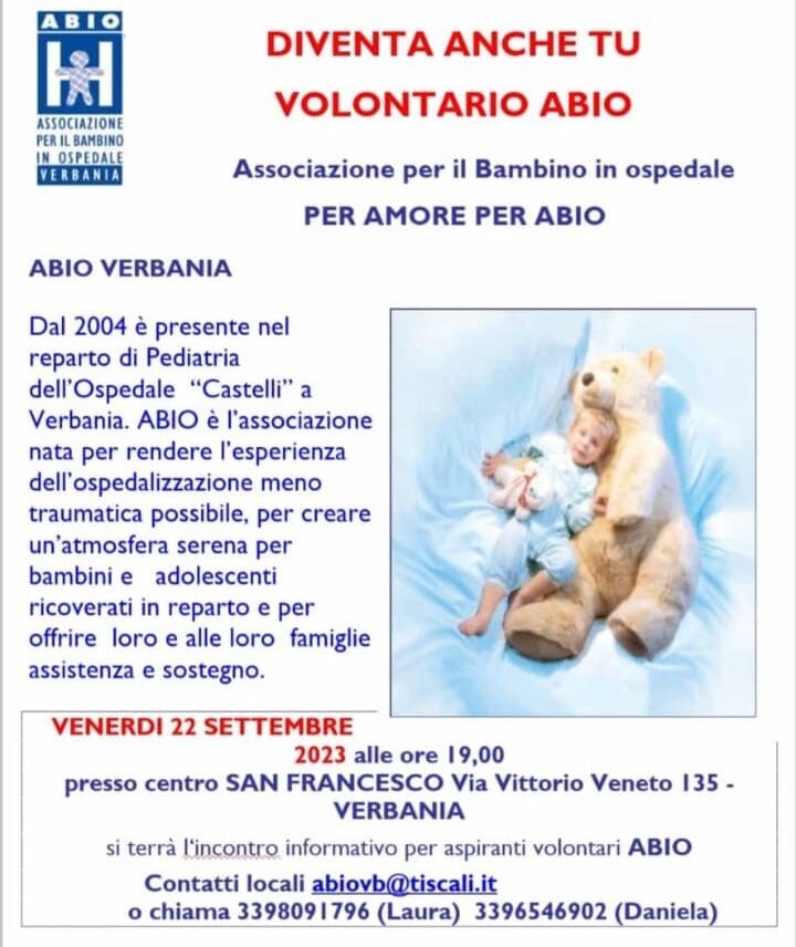 Immagine: ABIO incontro per nuovi volontari 2023