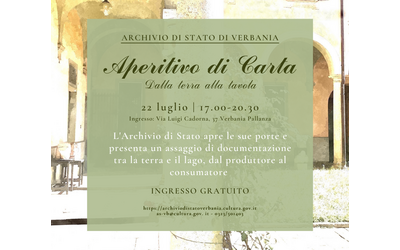 Immagine: Aperitivo di Carta Archivio di Stato