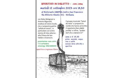 Immagine: Aperitivo in dialetto 12 09 23