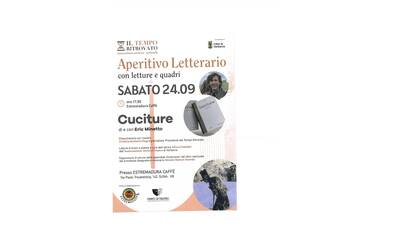 Immagine: aperitivo letterario 24 settembre