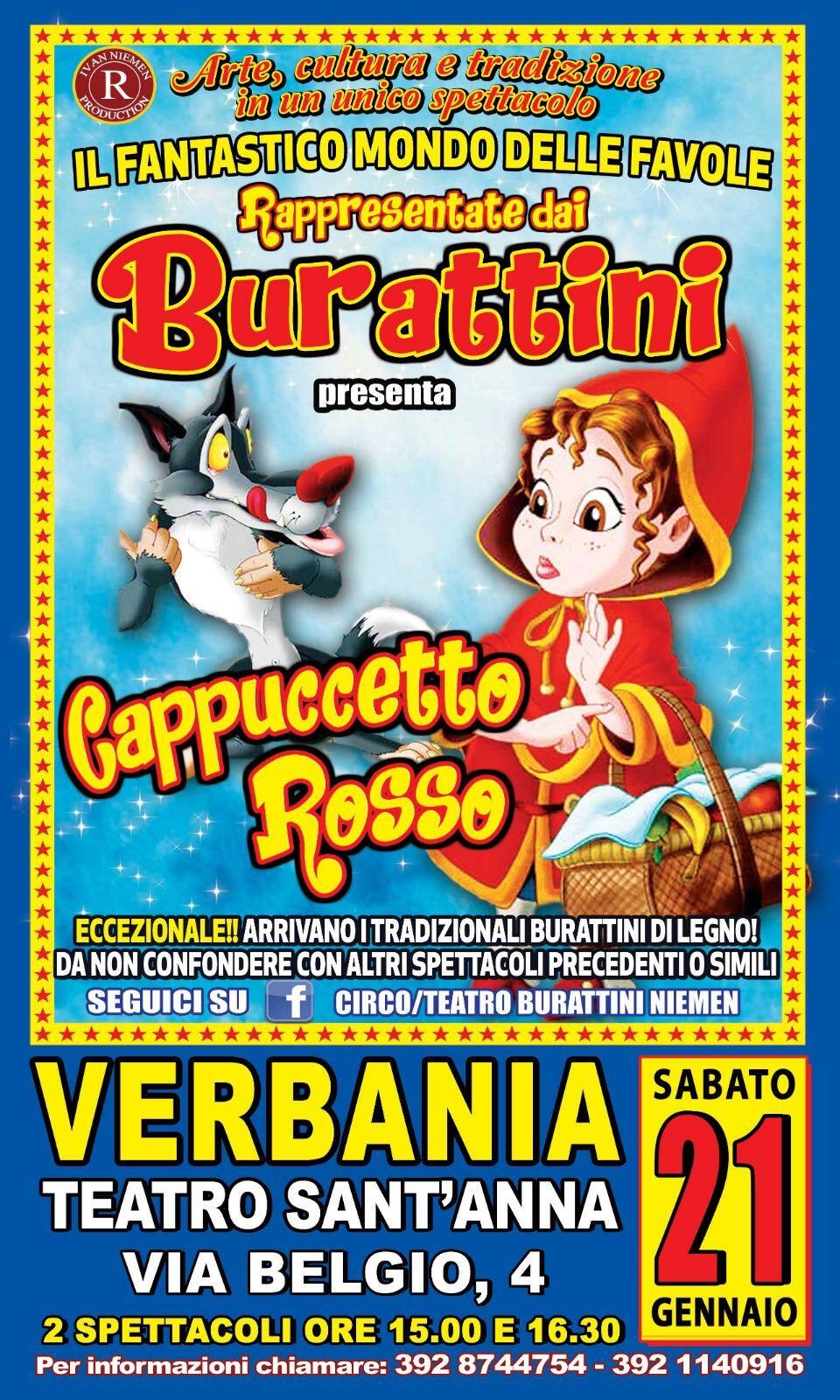 Immagine: Burattini Cappuccetto Rosso 21 01 23