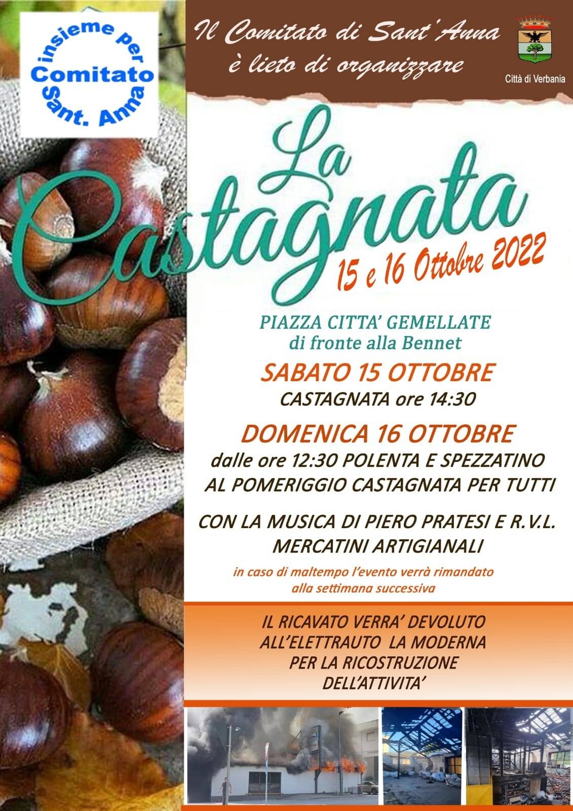 Immagine: Castagnata 15 e 16 ottobre Insieme per S.Anna
