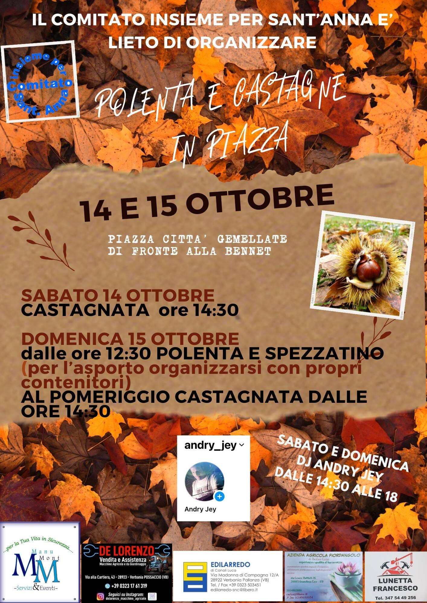 Immagine: Castagnata Insieme per S. Anna ottobre 2023