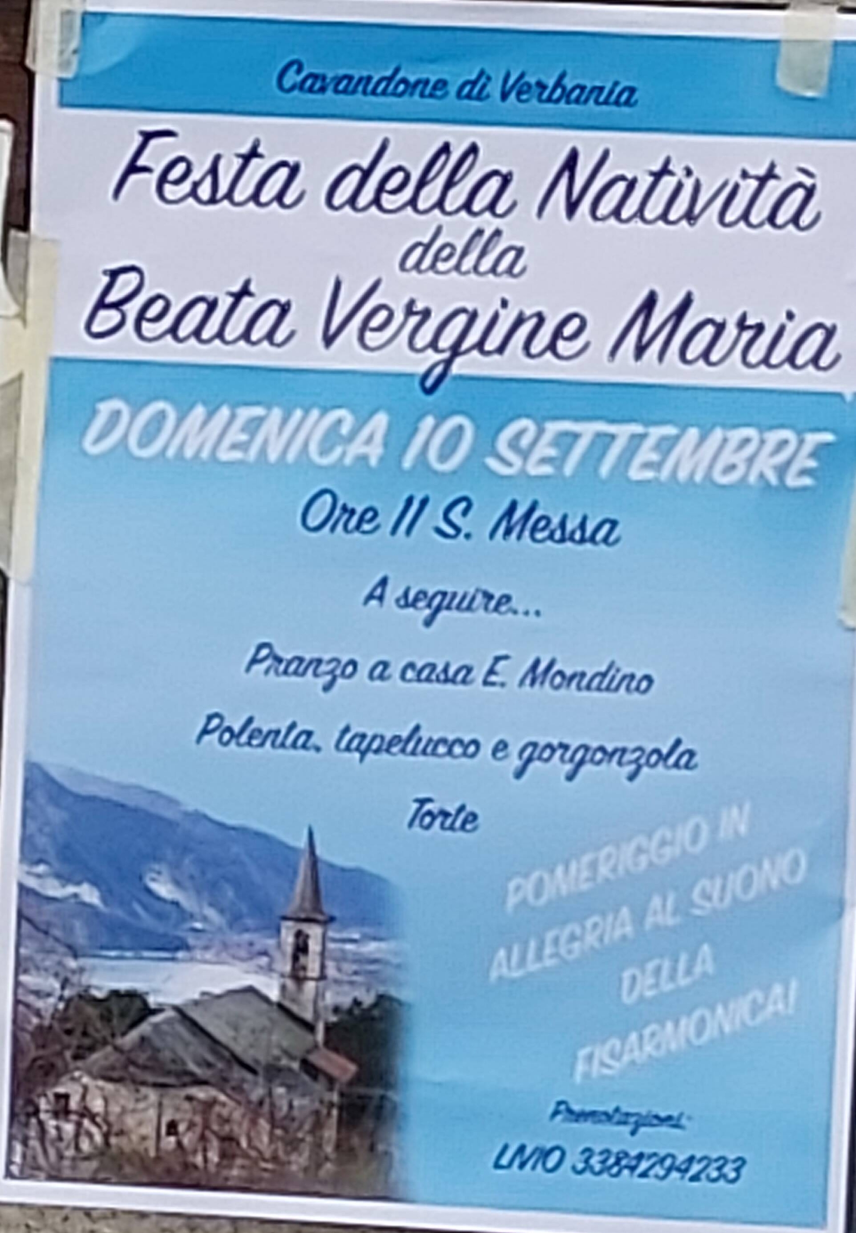 Immagine: cavandone 10 settembre 2023