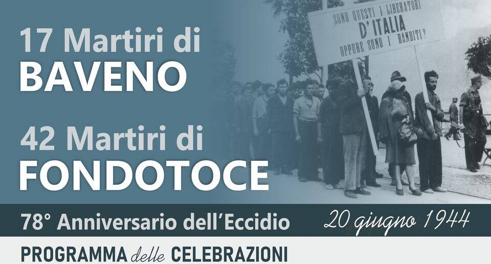 Immagine: celebrazioni 42 martiri 2022. banner