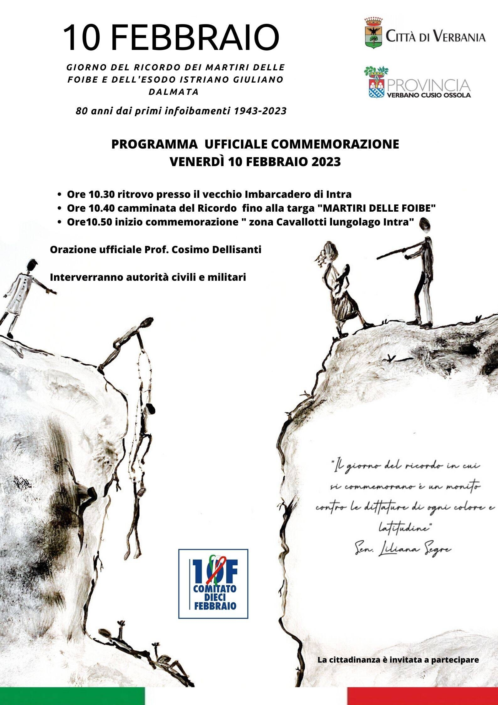 Immagine: Commemorazione 10 febbraio 2023