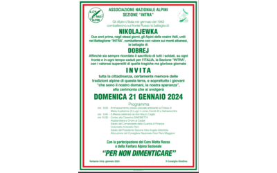 Immagine: Commemorazione Alpini Sezione Intra