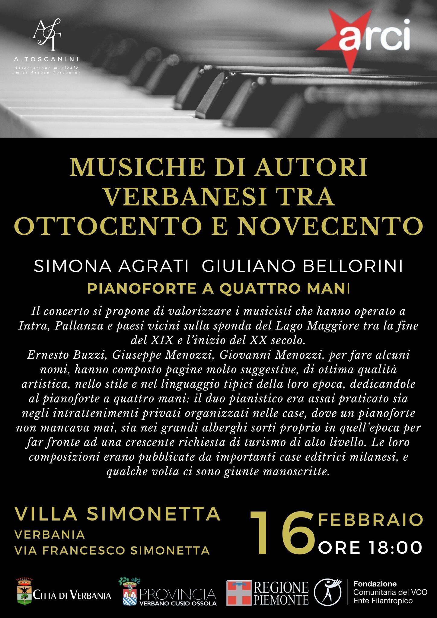 Immagine: Concerto del duo pianistico Agrati e Bellorini