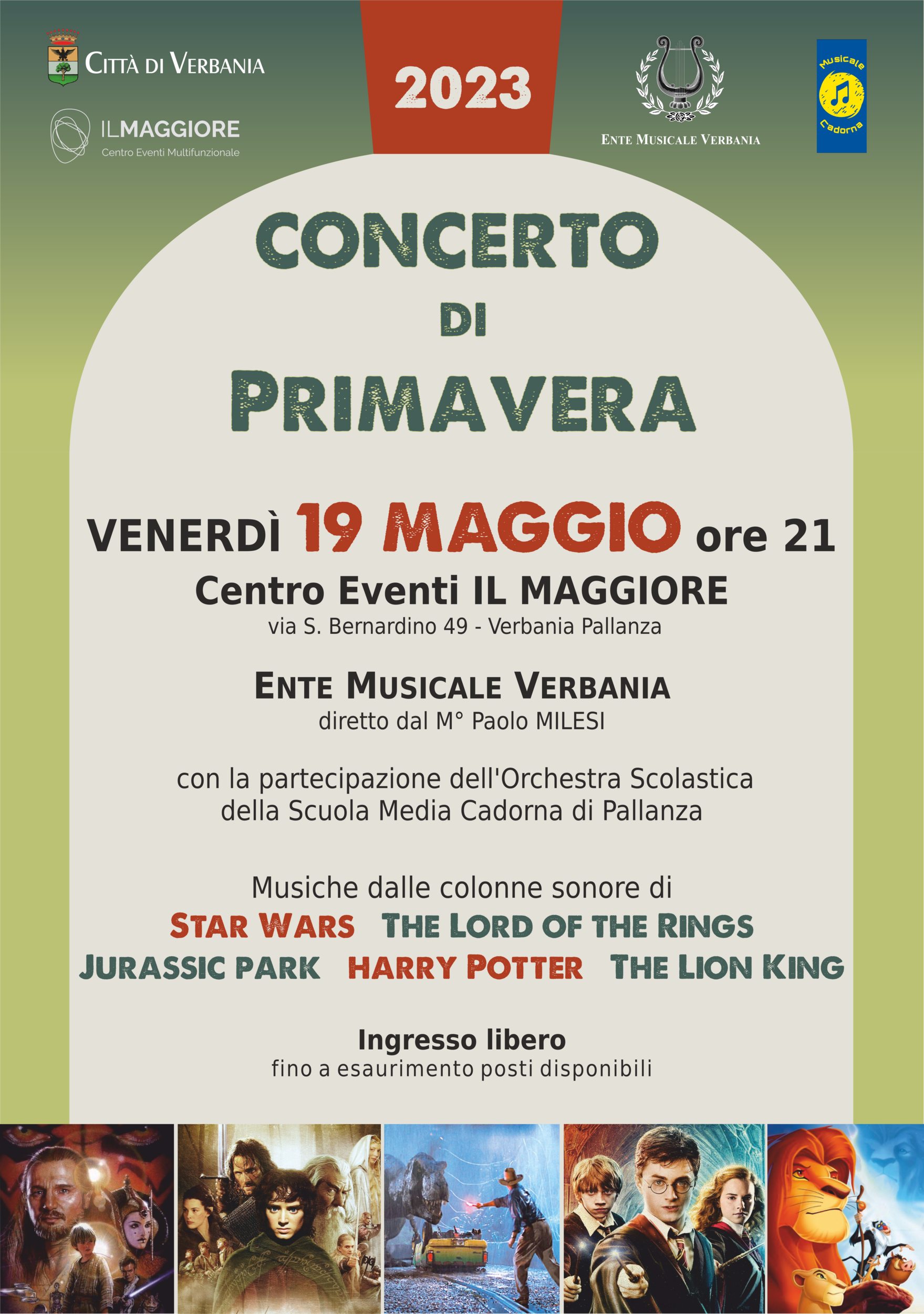 Immagine: Concerto di primavera Ente Musicale VB 2023