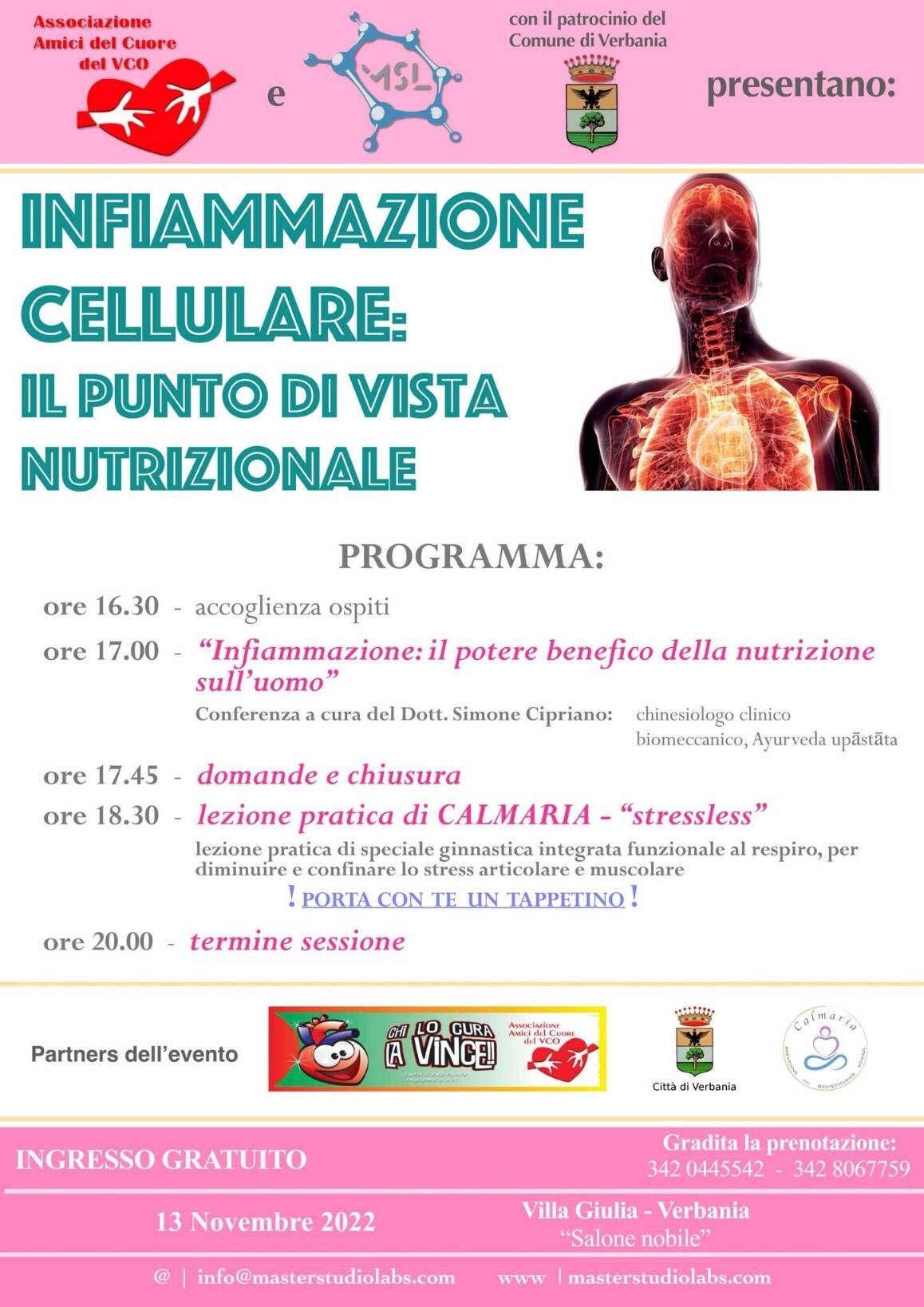 Immagine: conferenza associazione amici del cuore vco