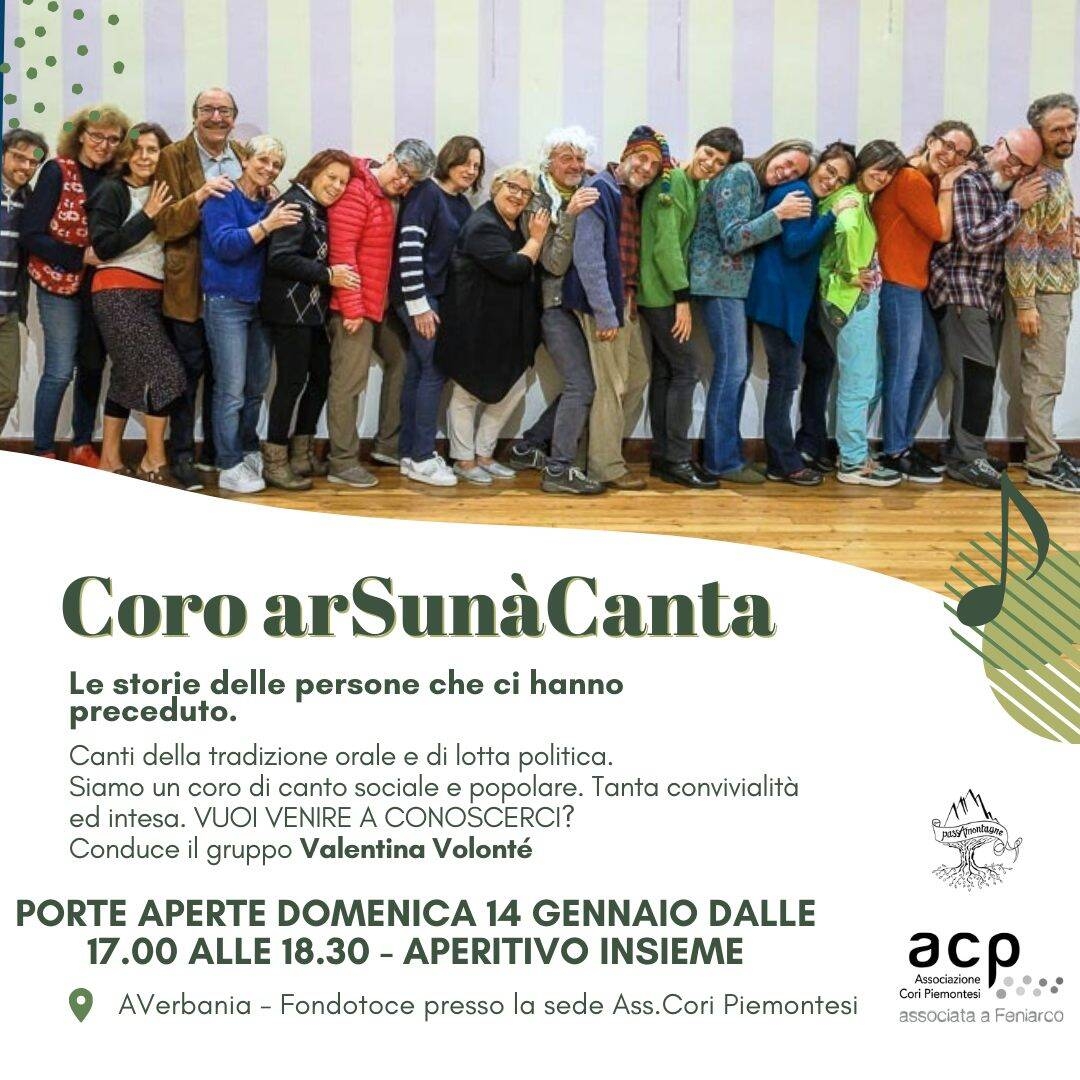 Immagine: Coro arSunà 14 01 24
