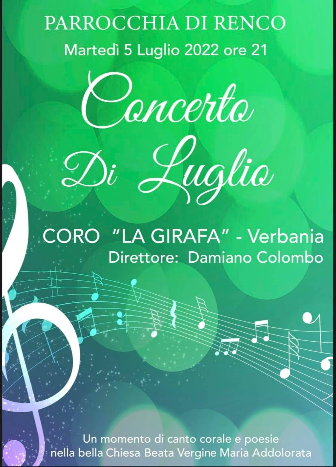 Immagine: Coro la Girafa 5 luglio 22