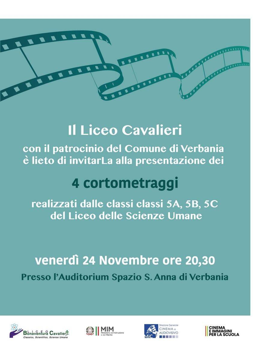 Immagine: Cortometraggi Liceo Cavalieri 24 11 23