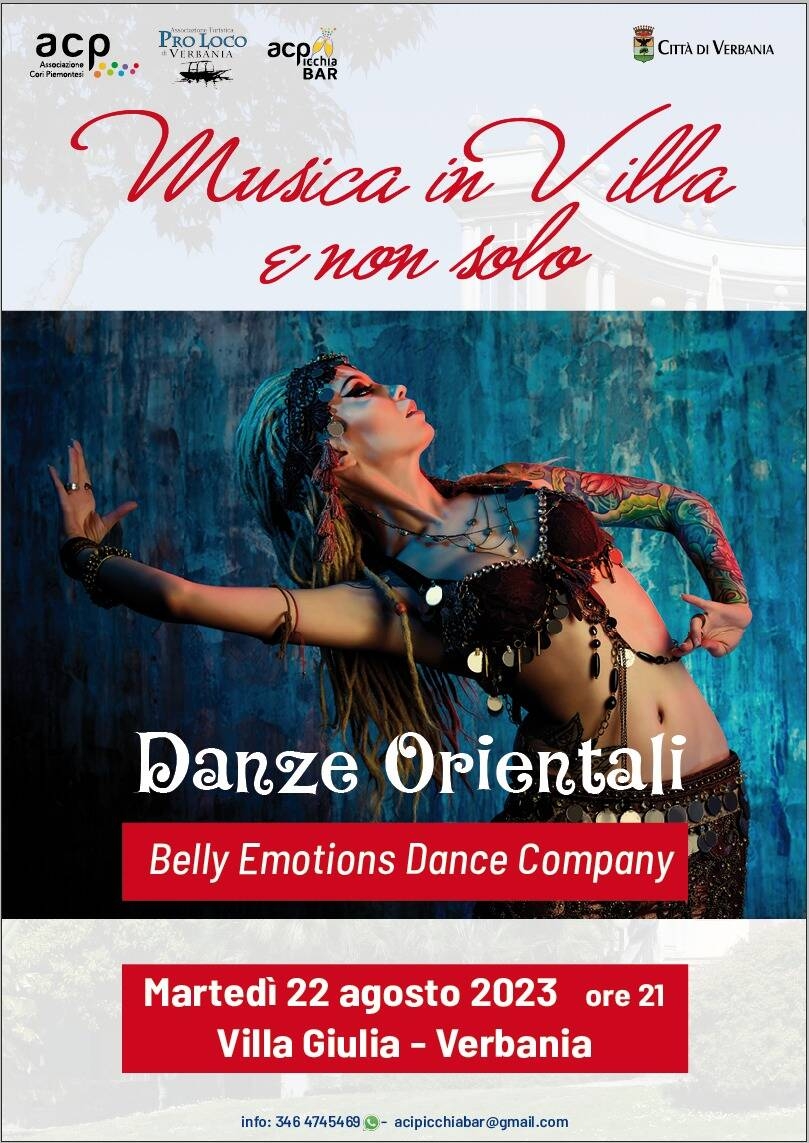 Immagine: DANZE ORIENTALI 22 AGOSTO 2023