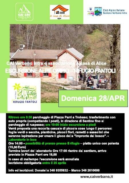 Immagine: Escursione Alpe Ompio Rifugio Fantoli
