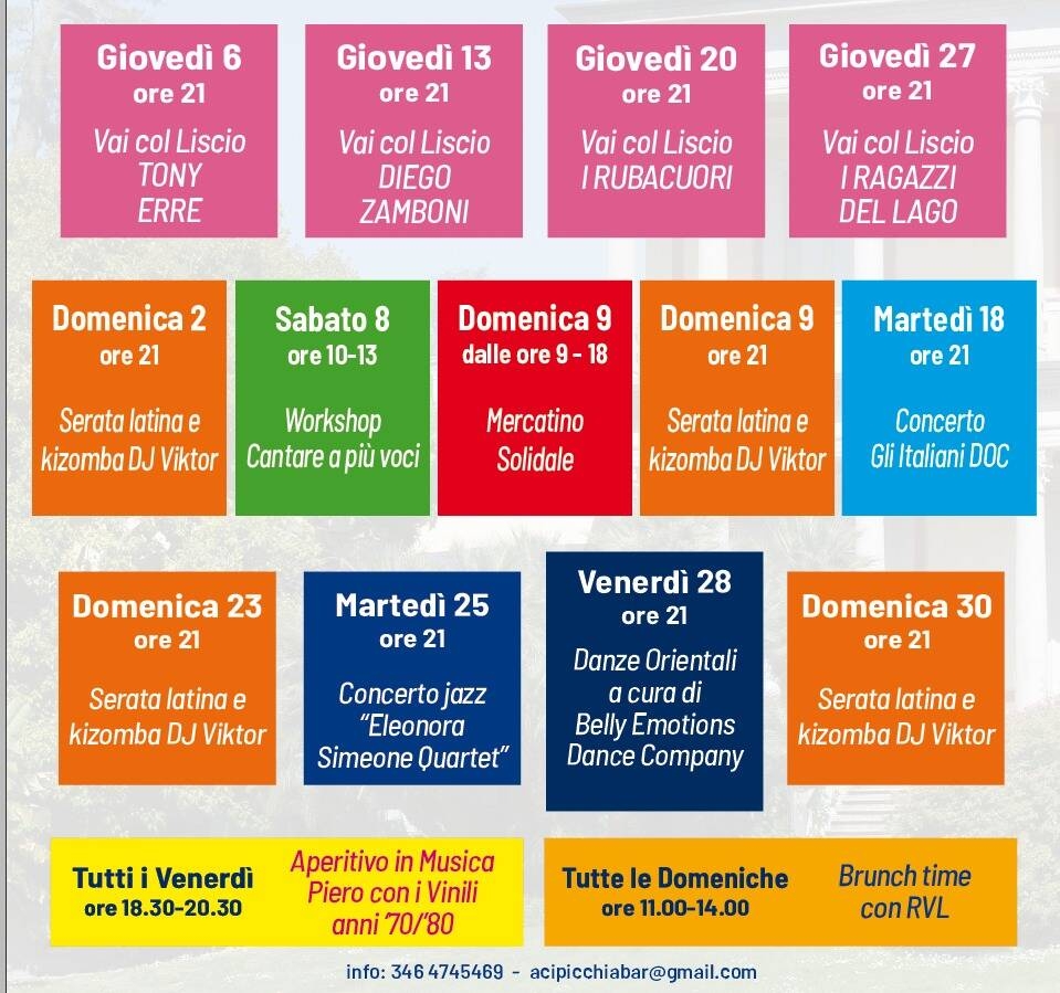 Immagine: EVENTI VILLA LUGLIO 2023