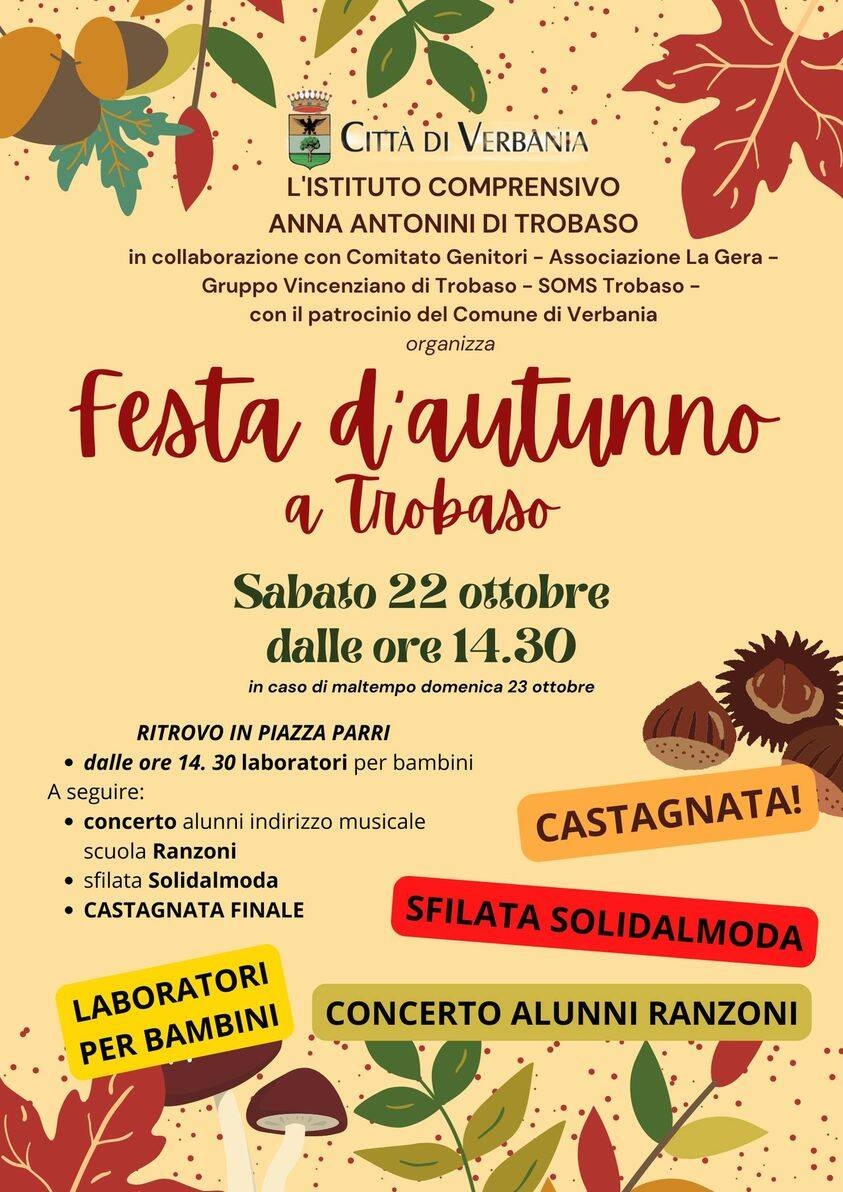 Immagine: Festa d'Autunno IC Trobaso