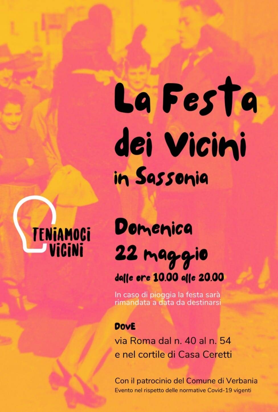 Immagine: festa dei vicini locandina