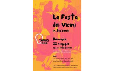 Immagine: festa dei vicini locandina