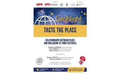 Immagine: Geonight 2023 Taste the Place