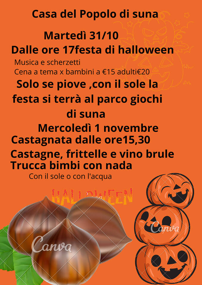Immagine: Halloween Casa del Popolo Suna 2023