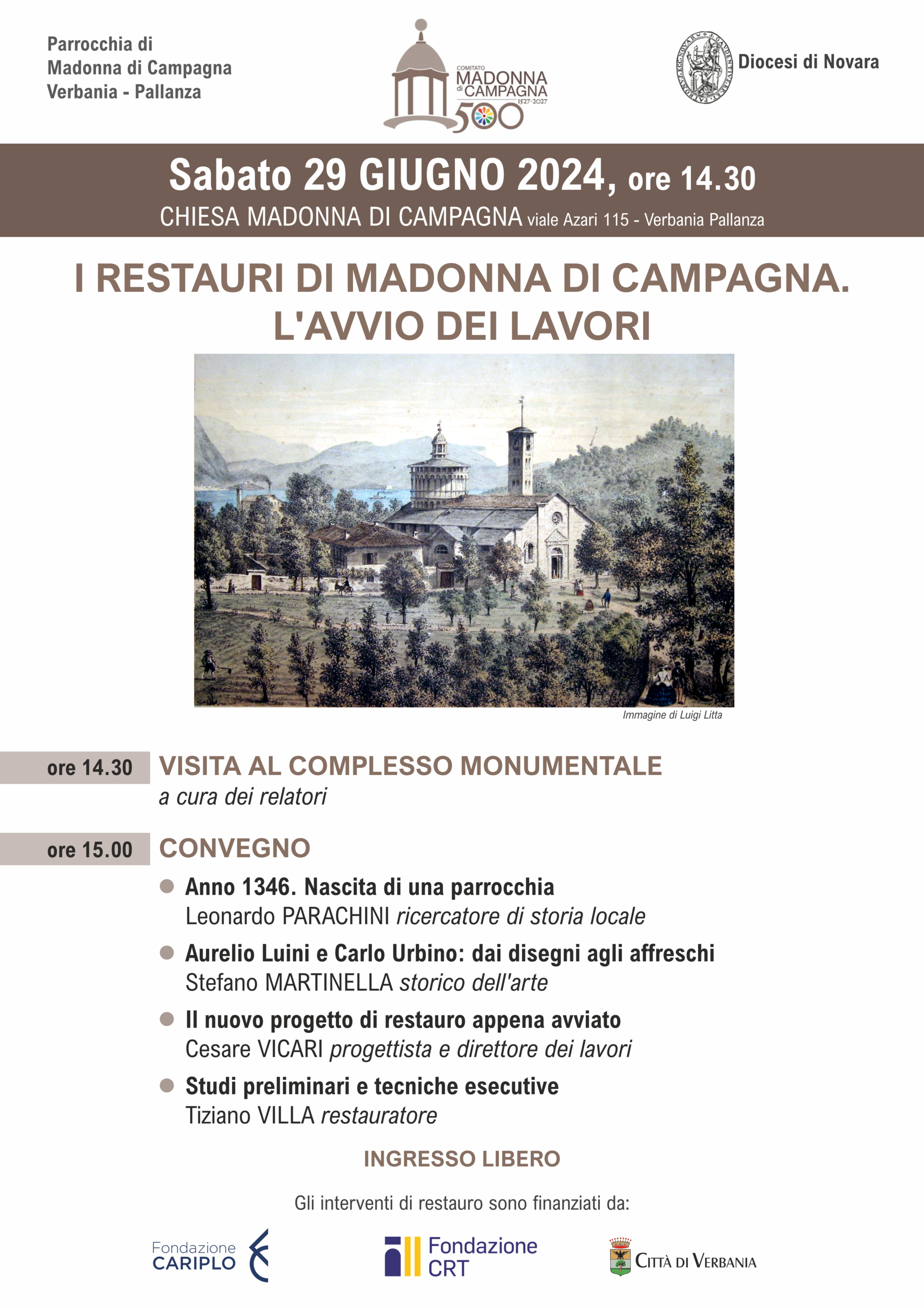 Immagine: I restauri di Madonna di Campagna