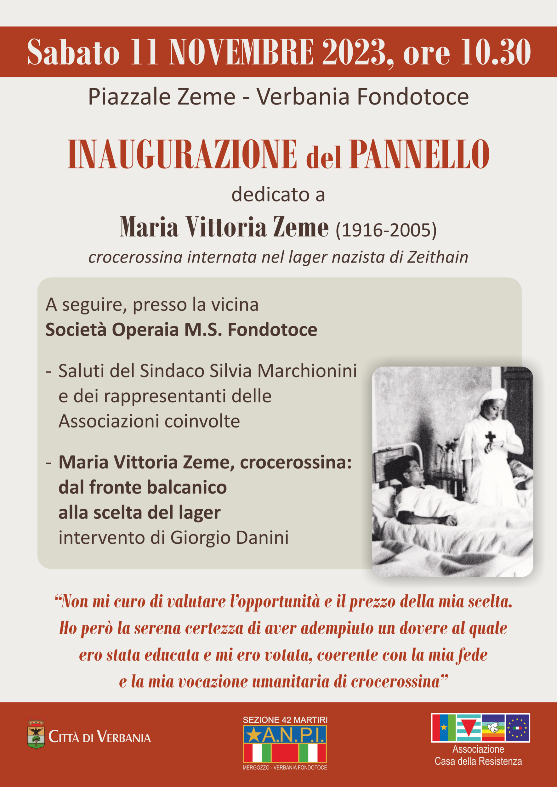 Immagine: Inaugurazion panello Zeme 11 11 23