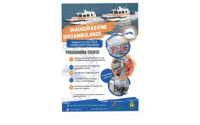 Immagine: Inaugurazione con il varo delle idroambulanze