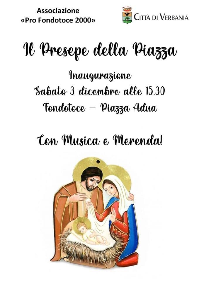 Immagine: Inaugurazione presepe Fondotoce 2022