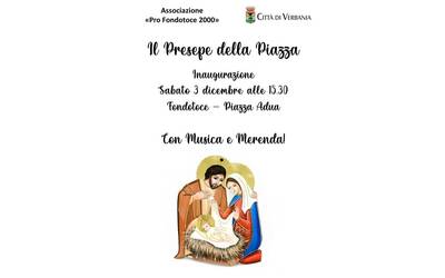 Immagine: Inaugurazione presepe Fondotoce 2022