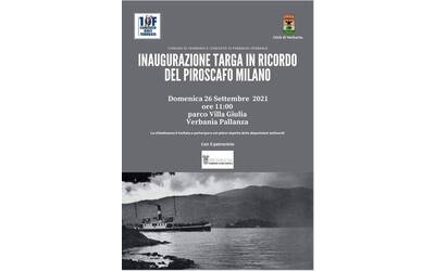 Immagine: inaugurazione targa piroscafo