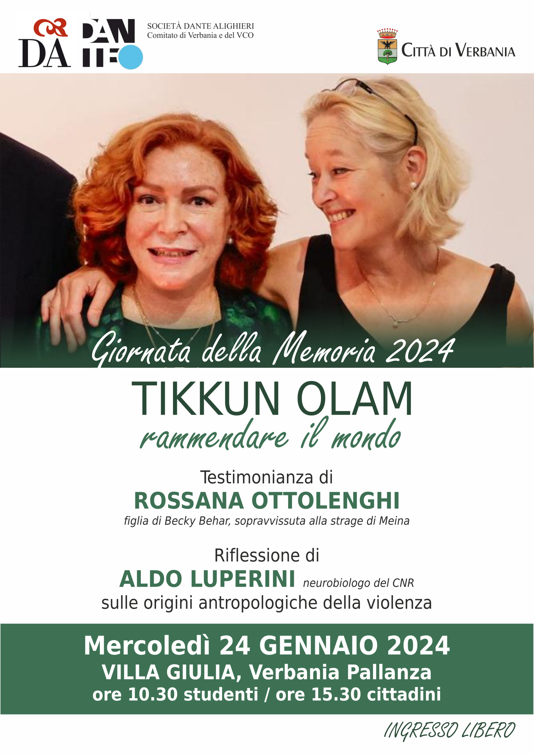 Immagine: Incontro con ROSSANA OTTOLENGHI