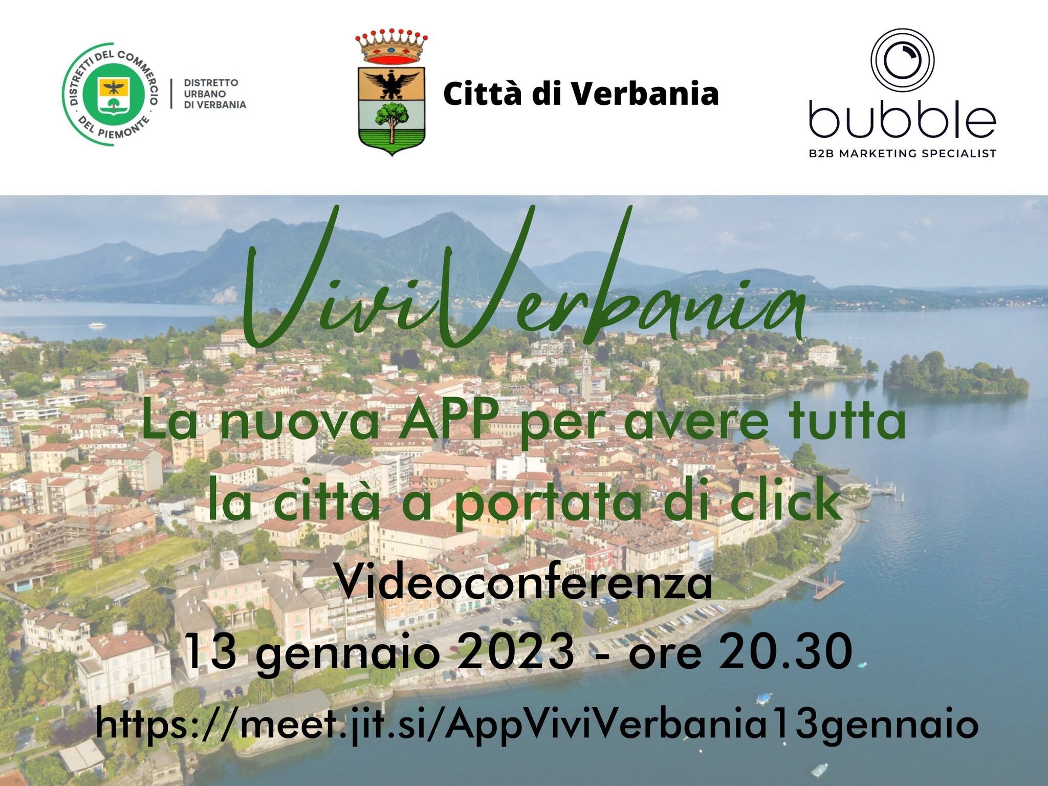 Immagine: Incontro online 13 gennaio app Vivi Verbania