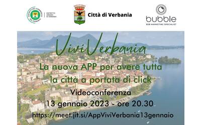 Immagine: Incontro online 13 gennaio app Vivi Verbania