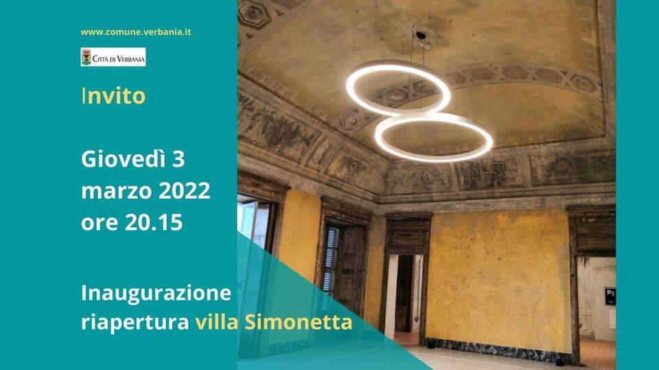 Immagine: Invito Inaugurazione Villa Simonetta