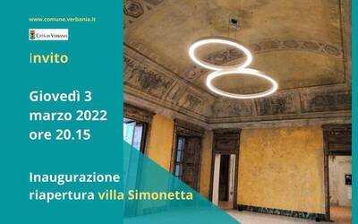Immagine: Invito Inaugurazione Villa Simonetta