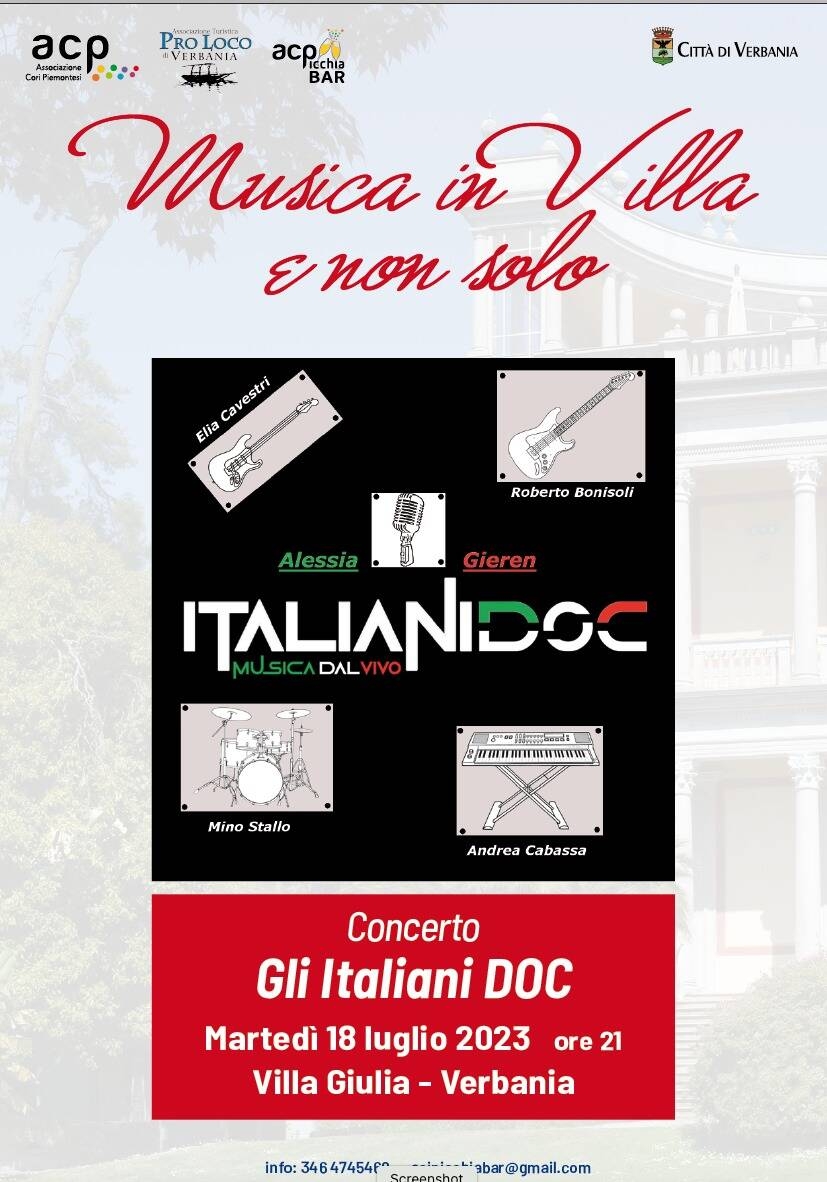 Immagine: Italiani in concerto