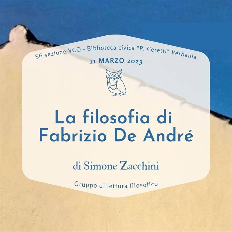 Immagine: La filosofia di Fabrizio De Andrè