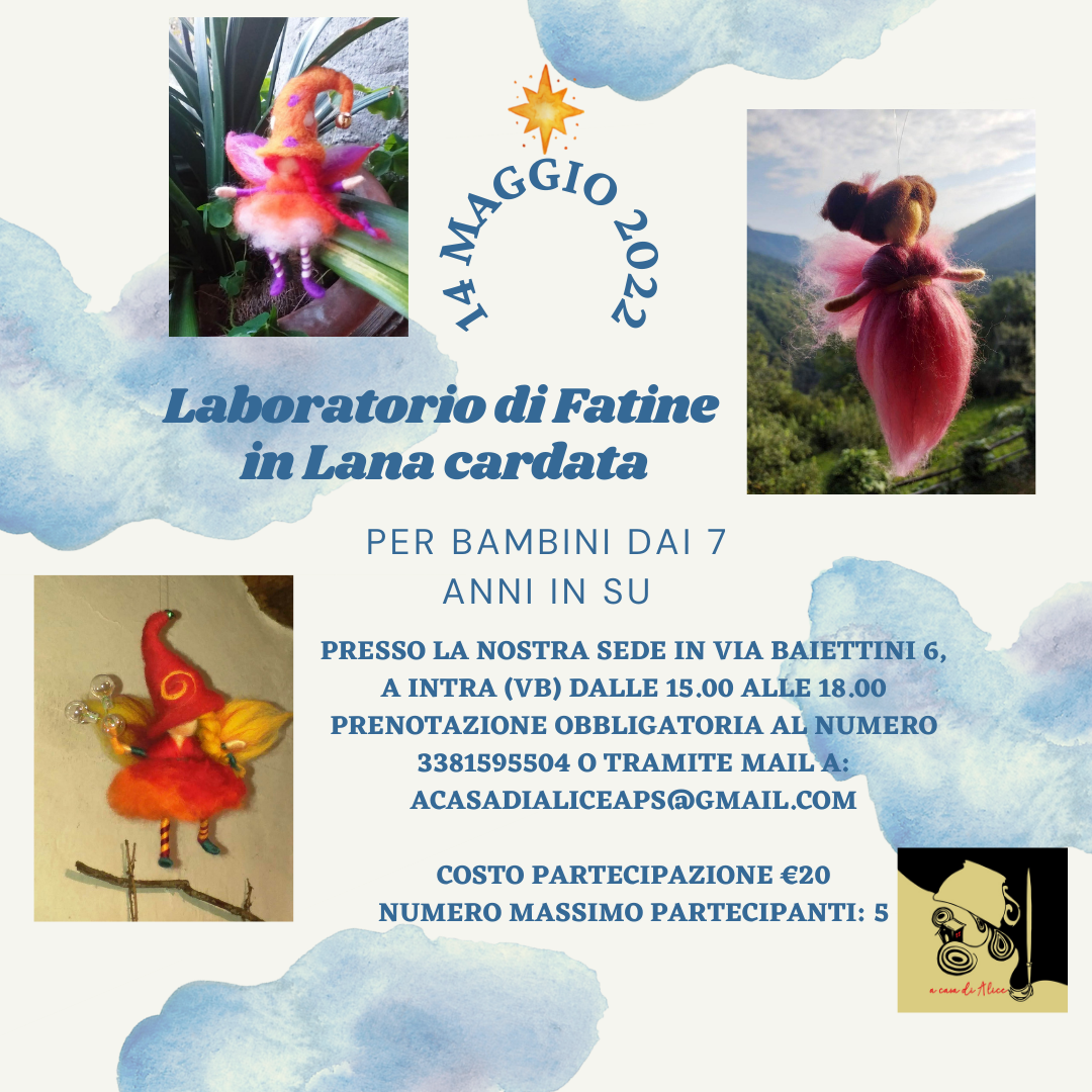 Immagine: Laboratorio di Fatine in Lana cardata (1)