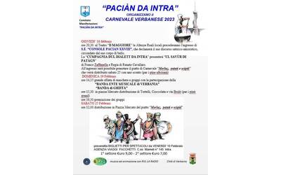 Immagine: Locandina Carnevale 2023 pacian