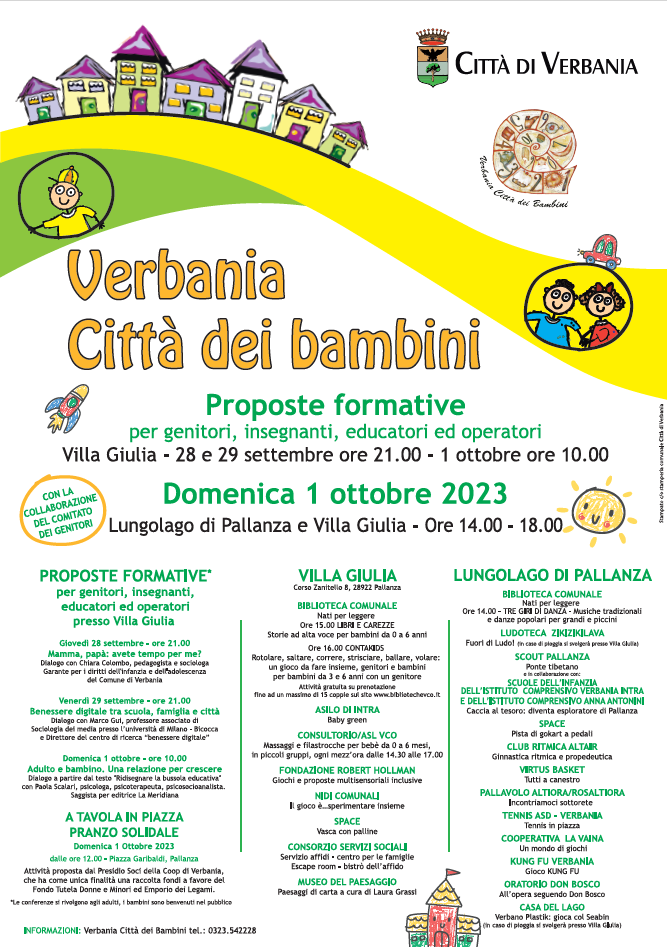 Immagine: Locandina Città dei bambinì 2023
