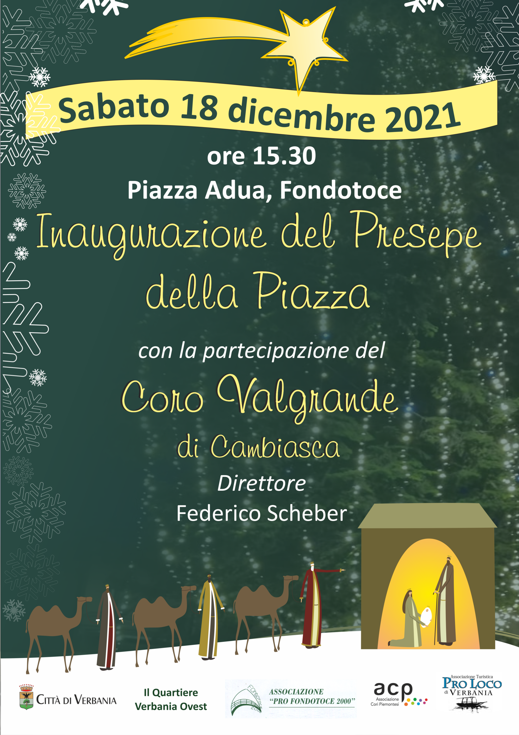 Immagine: LOCANDINA presepe Fondotoce