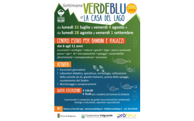Immagine: locandina settimana verde e blu 2023