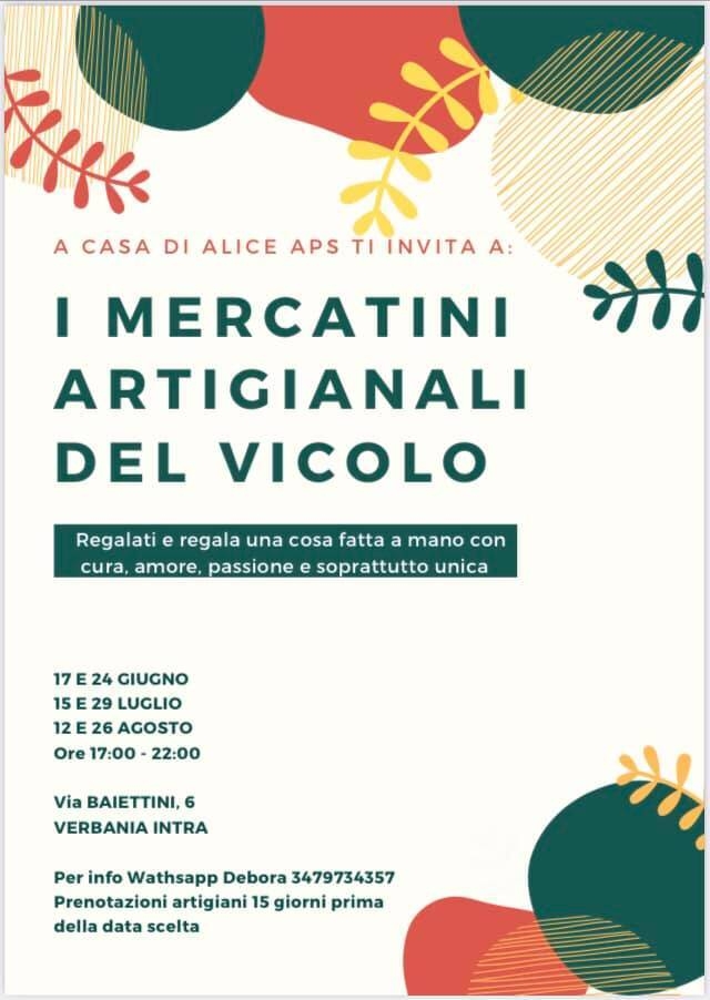 Immagine: mercatini artigianali del vicolo