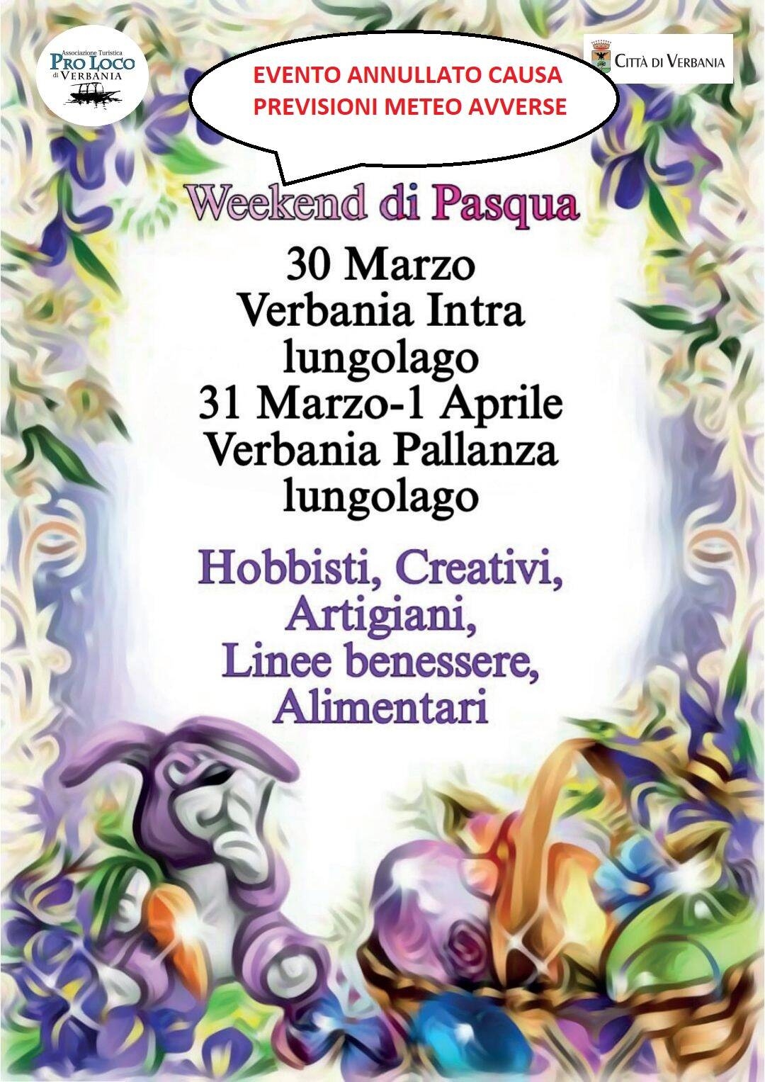 Immagine: Mercatini Pasqua 2024 ANNULLATI