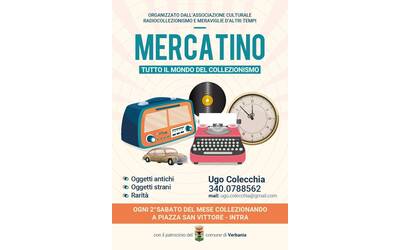 Immagine: mercatino antiquariato intra