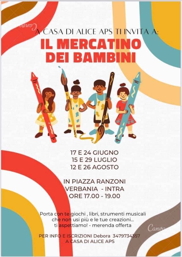 Immagine: mercatino dei bambini