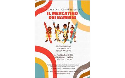 Immagine: mercatino dei bambini